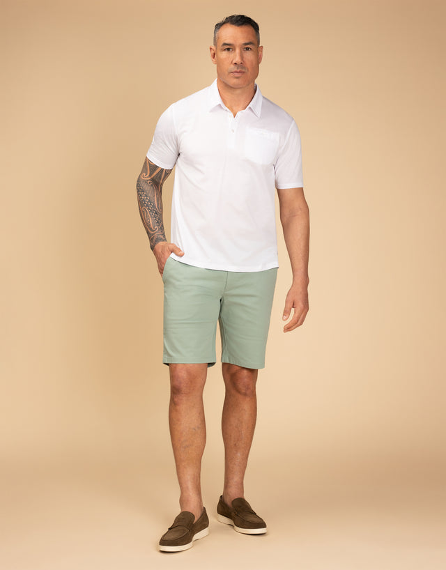 Sumner Mint Green Textured Shorts
