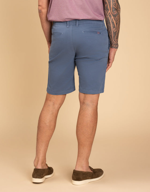 Sumner Blue Textured Shorts
