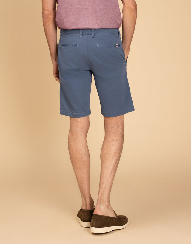 Sumner Blue Textured Shorts