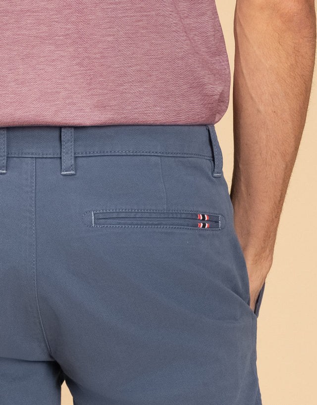 Sumner Blue Textured Shorts