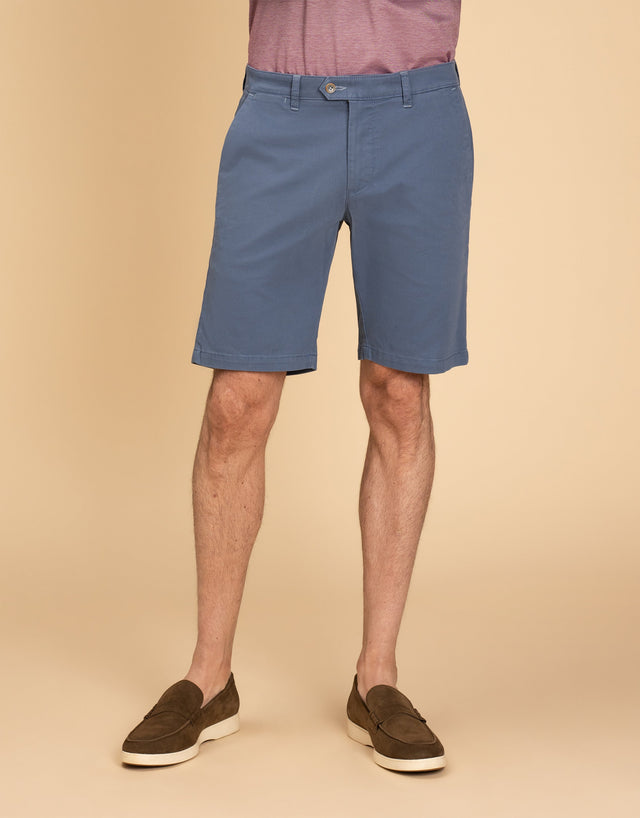 Sumner Blue Textured Shorts