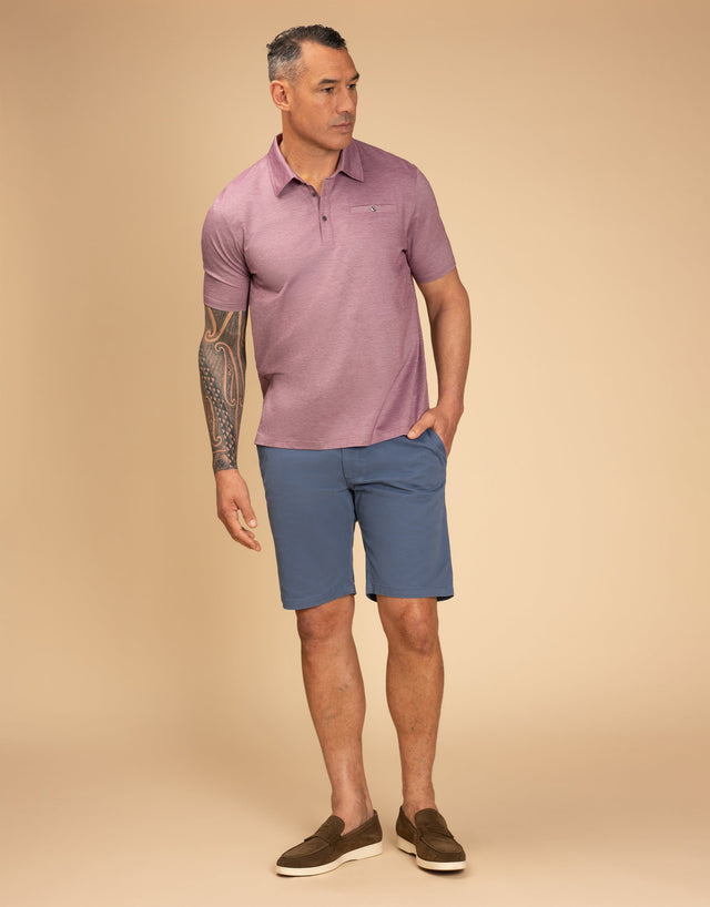 Sumner Blue Textured Shorts