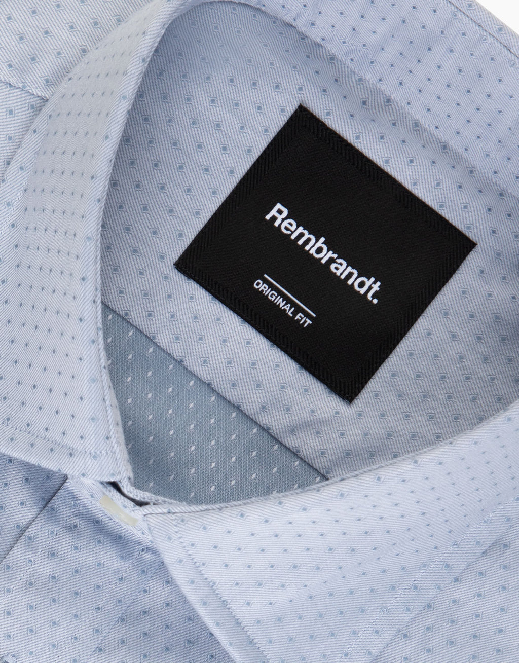 London Teal Blue Micro-design Shirt