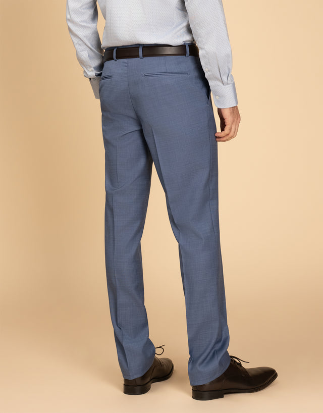 Lotus Pale Blue Sharkskin Suit Trouser