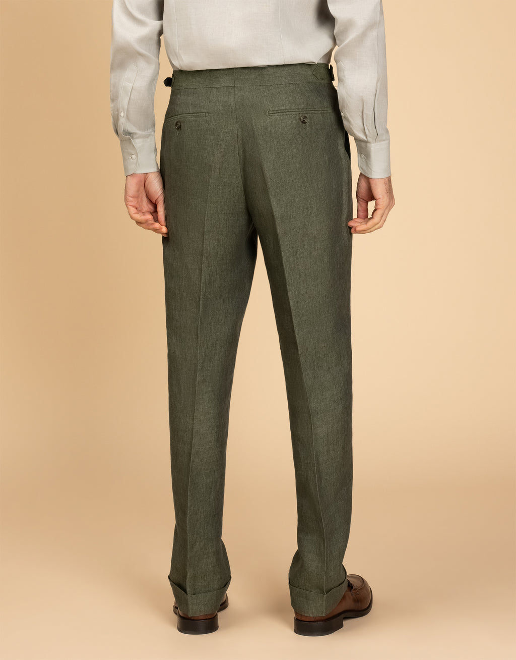 Evans Olive Green Linen Trouser