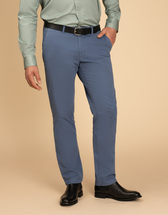 Tyler Blue Textured Chinos