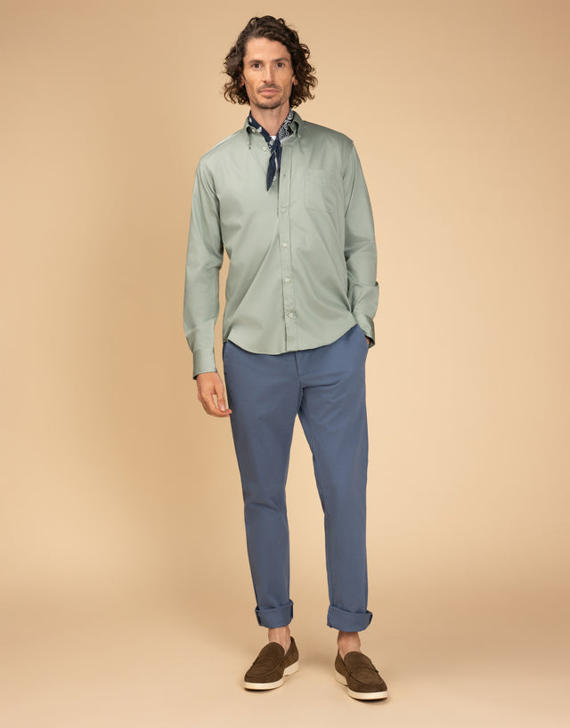 Tyler Blue Textured Chinos