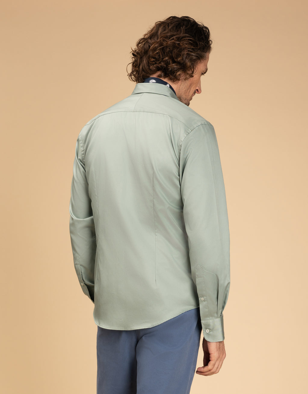 Ohope Sage Green Twill Shirt