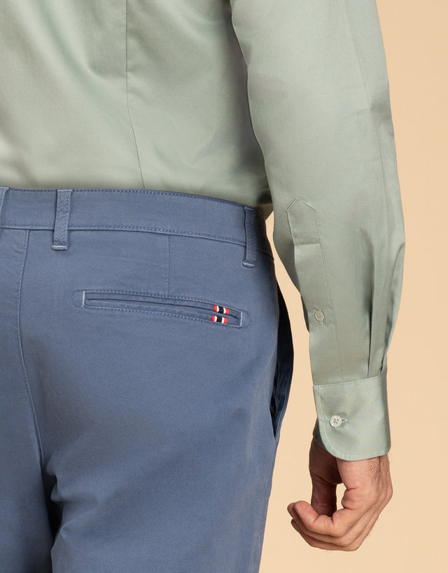 Tyler Blue Textured Chinos