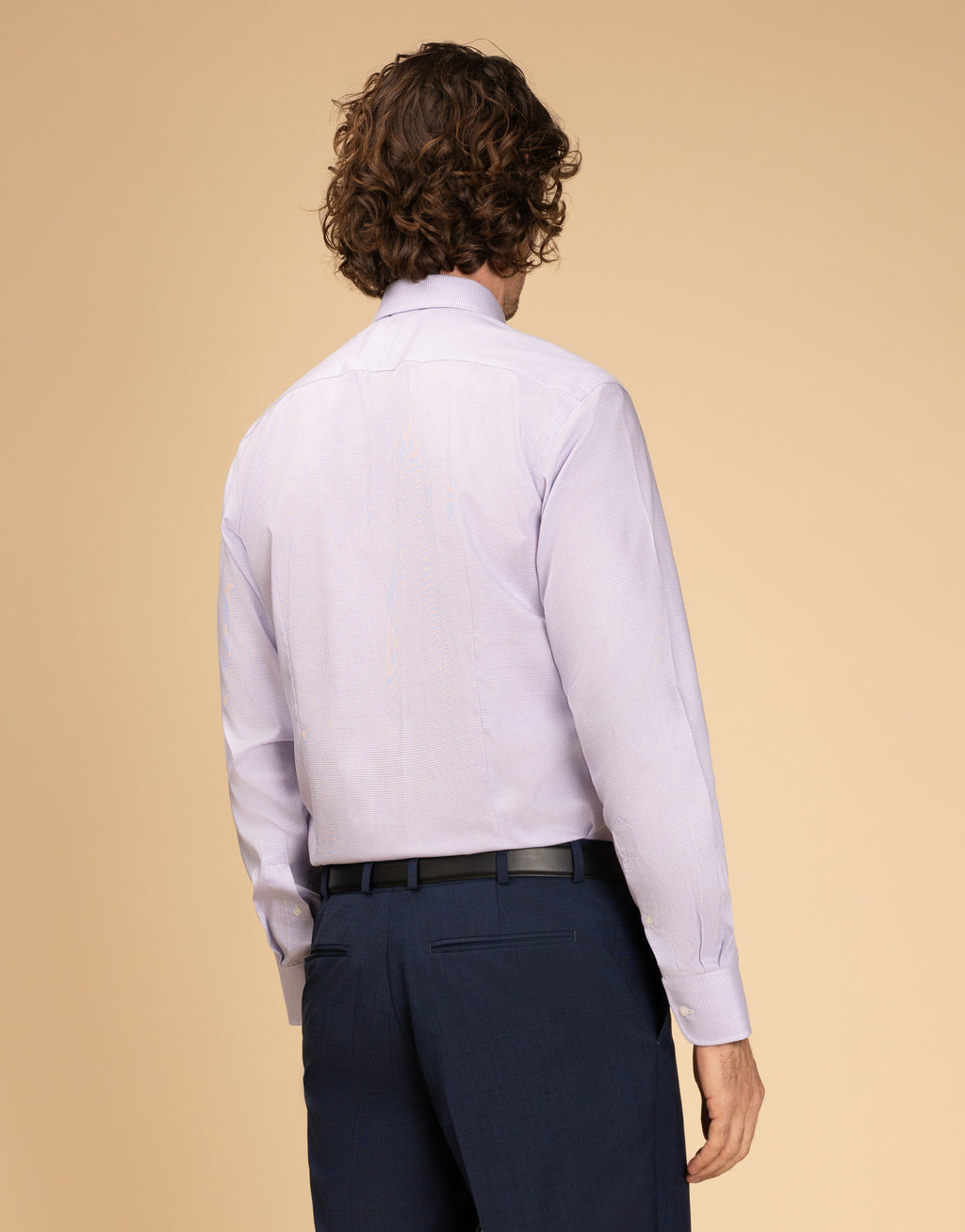 London Purple Microcheck Shirt