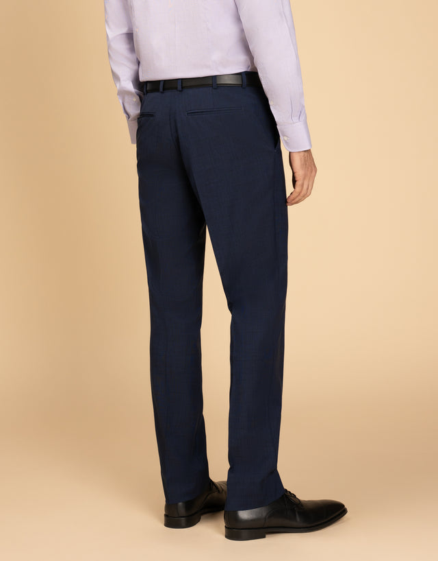 Cooper Navy Shadowcheck Two Trouser Suit