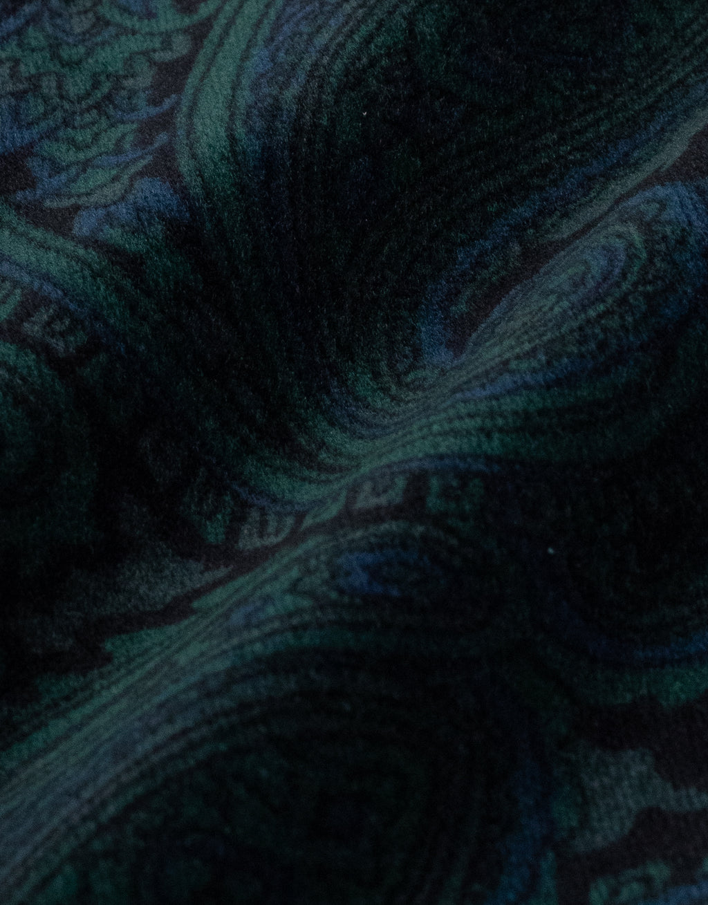 Lyon Bottle Green Paisley Velvet Blazer