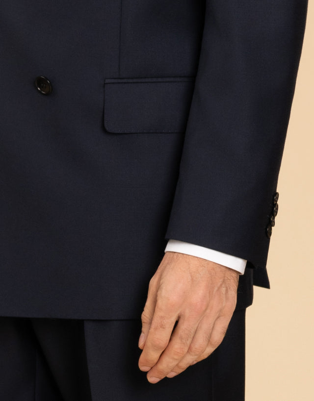 Doppio Navy Twill Suit