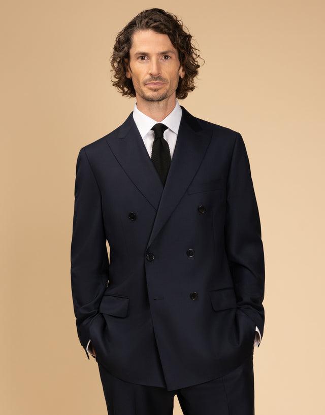 Doppio Navy Twill Suit