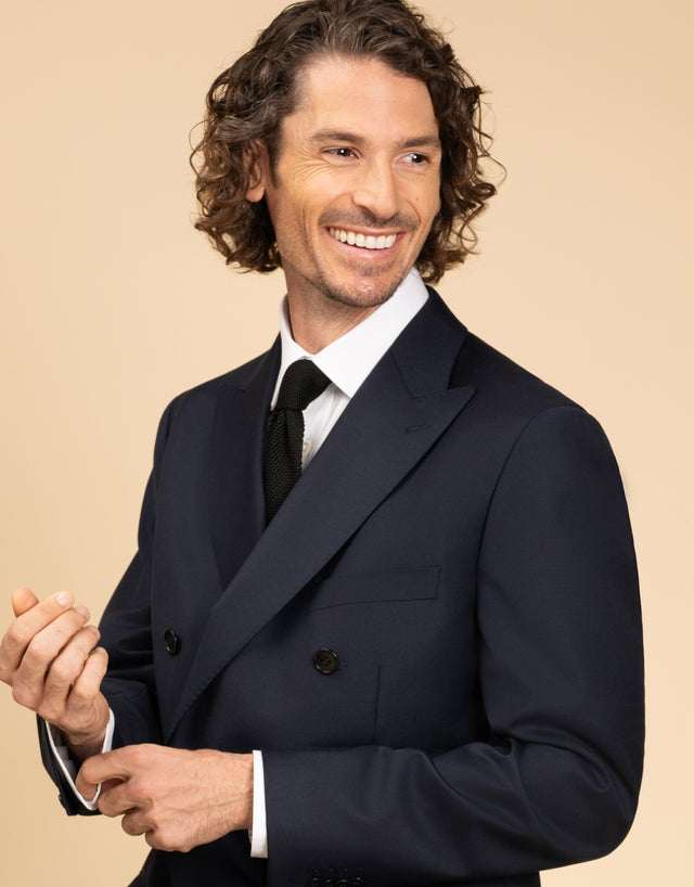 Doppio Navy Twill Suit
