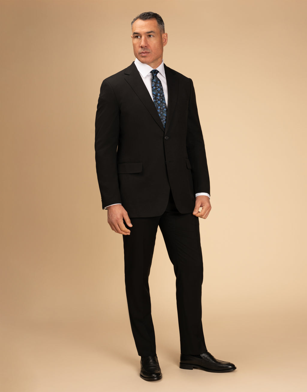 Cesar Senn Black Suit Trouser