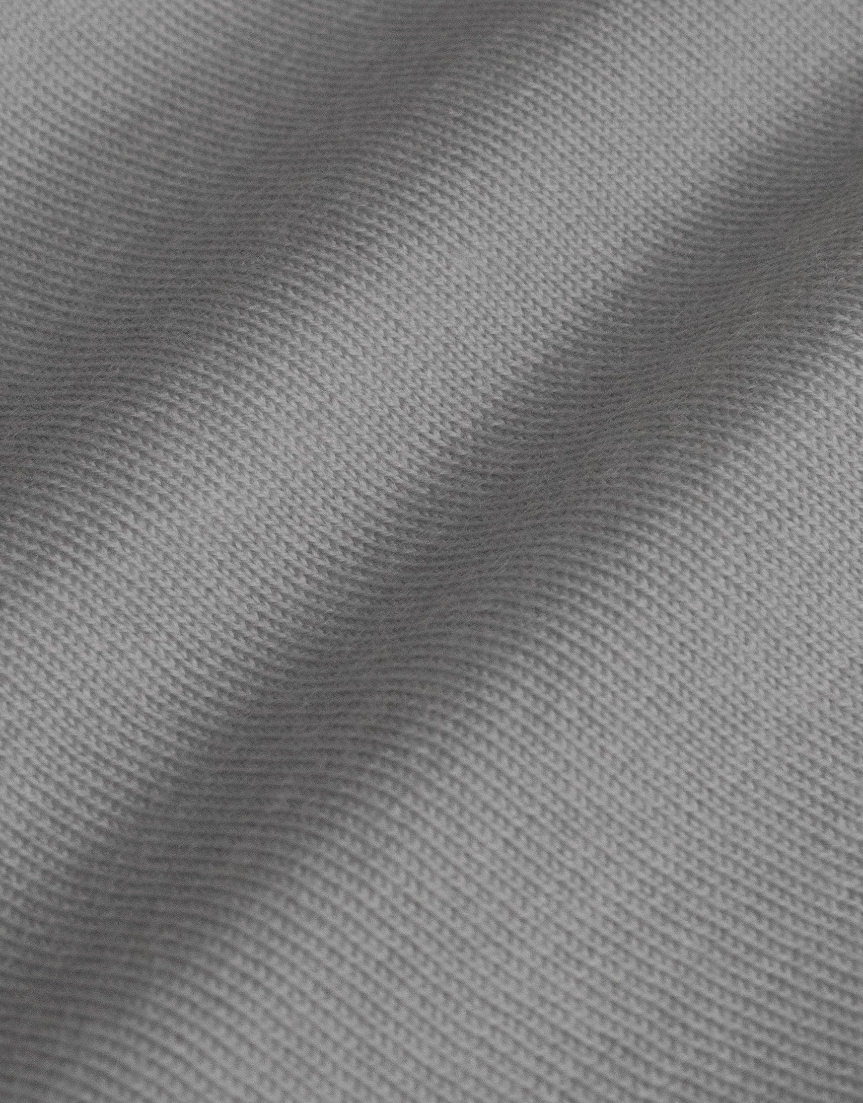 Haast Ash Grey Merino Polo