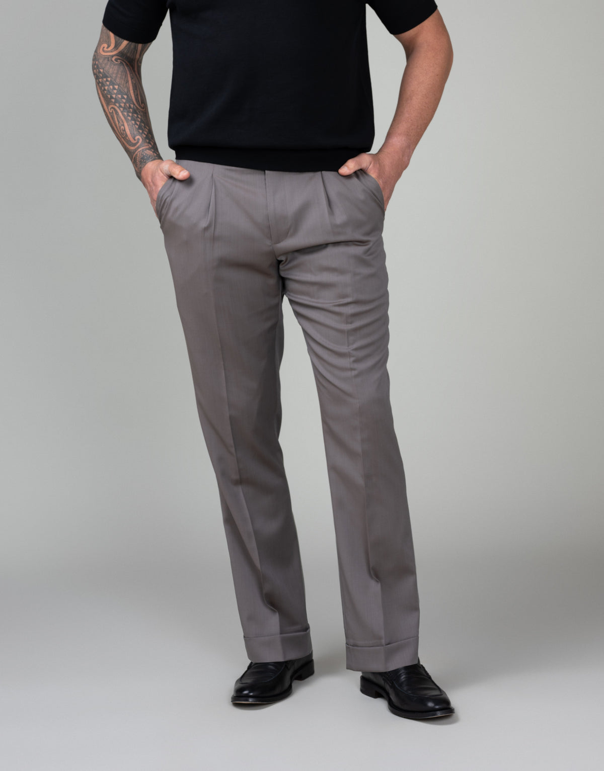 Evans Brown Solaro Trouser - front