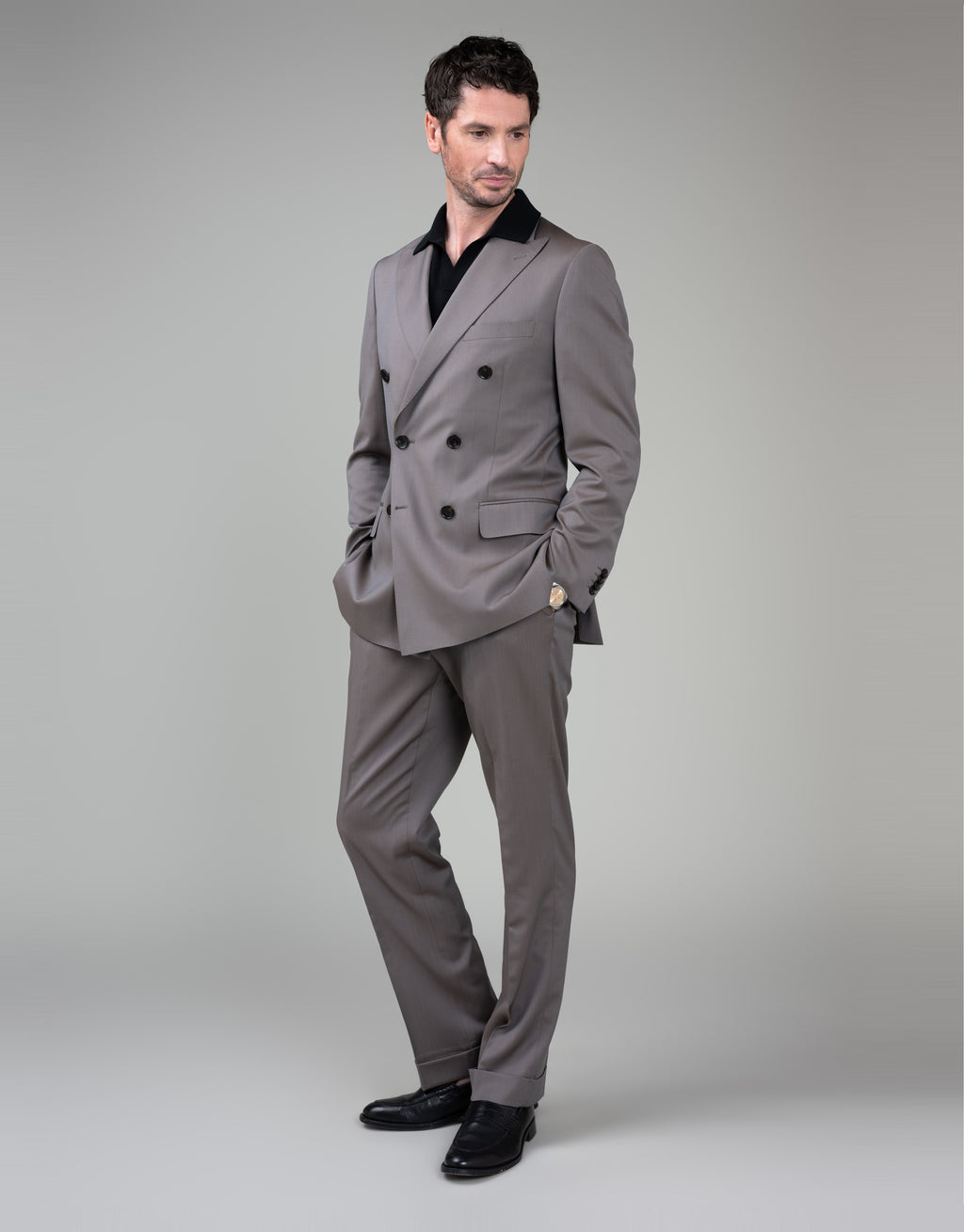Evans Brown Solaro Trouser - full length