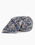 Blue & Brown Paisley Italian Silk Tie