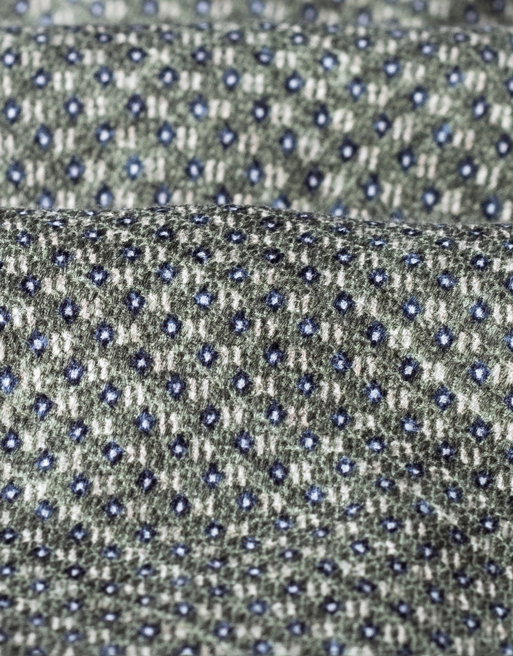 Sage Green Dot Italian Silk Tie