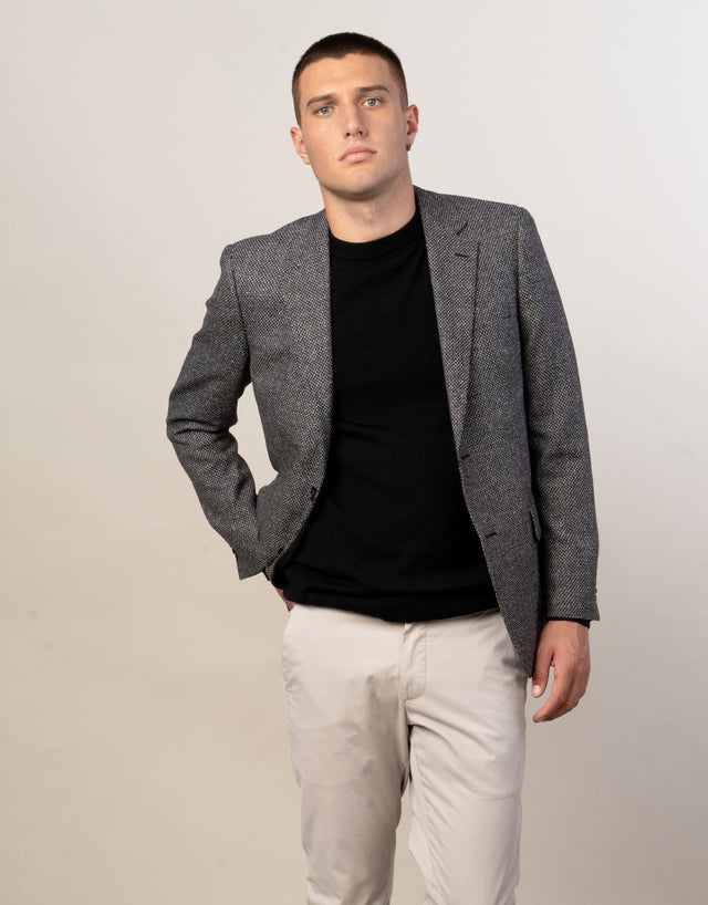 Hawker Black & White Birdseye Blazer