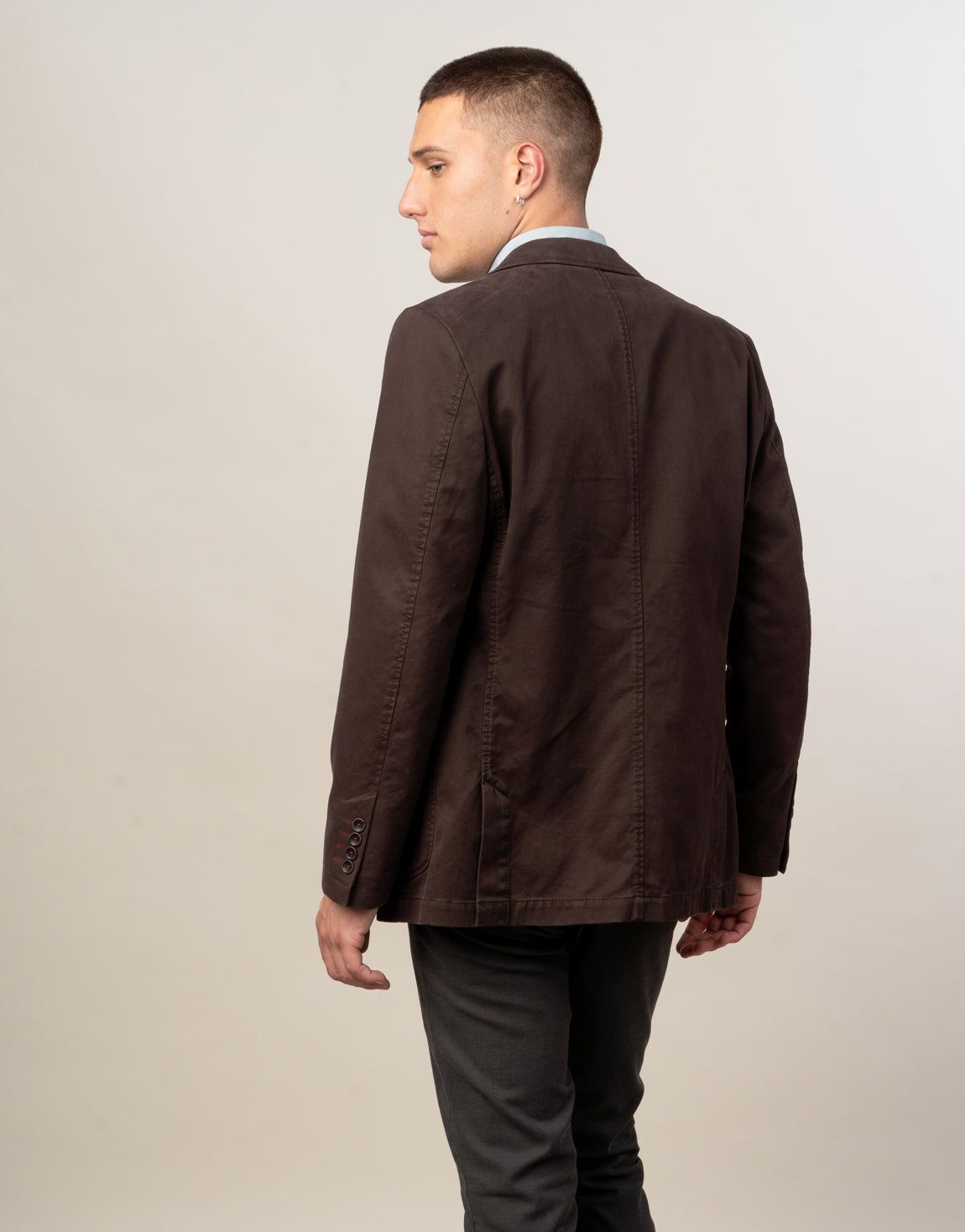 Spectre Dark Brown Twill Blazer