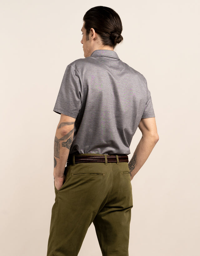 Portofino Grey Marle Polo Shirt