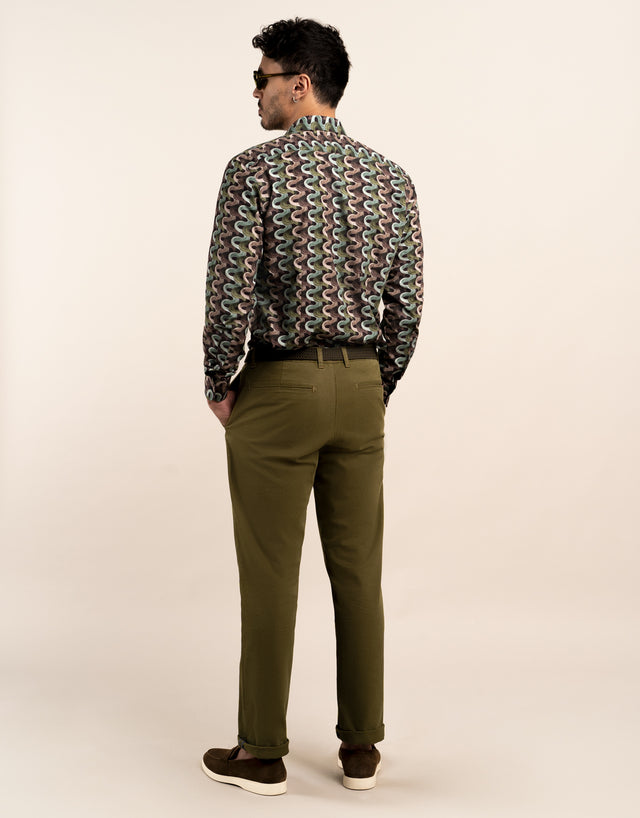 Tyler Green Textured Chinos