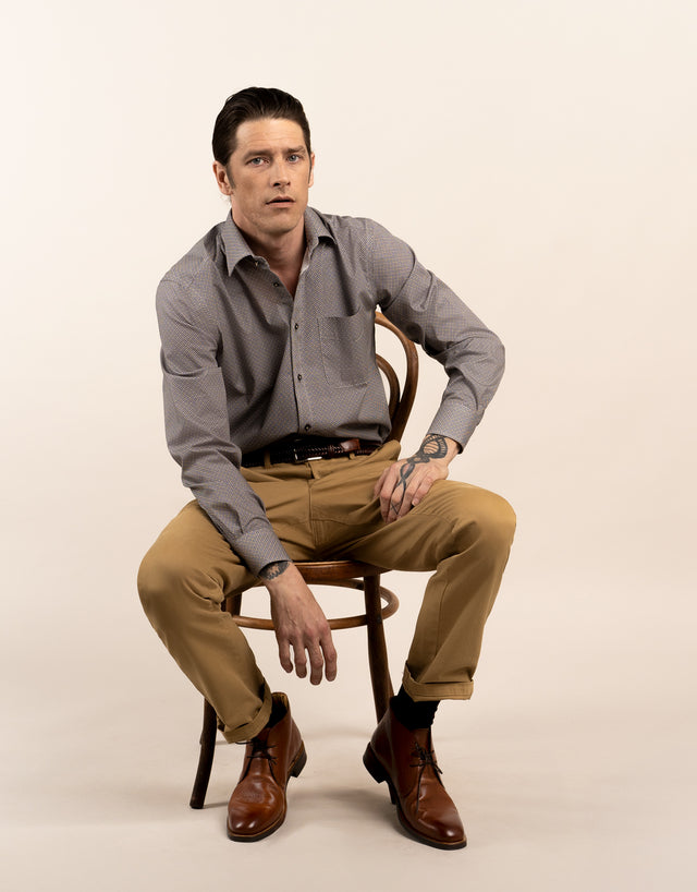 Tyler Brown Textured Chinos