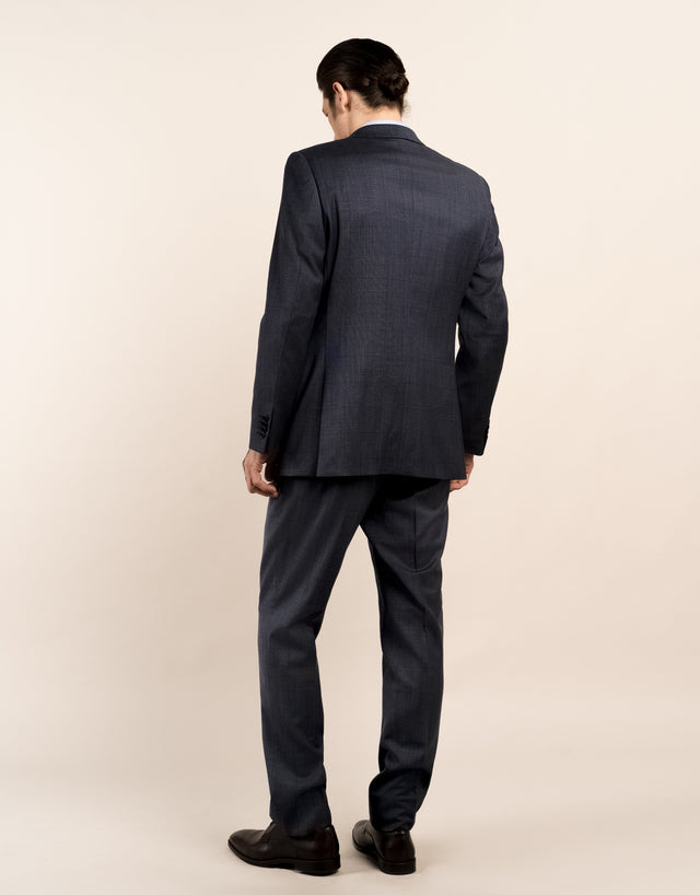 Cooper Navy Check Two Trouser Suit