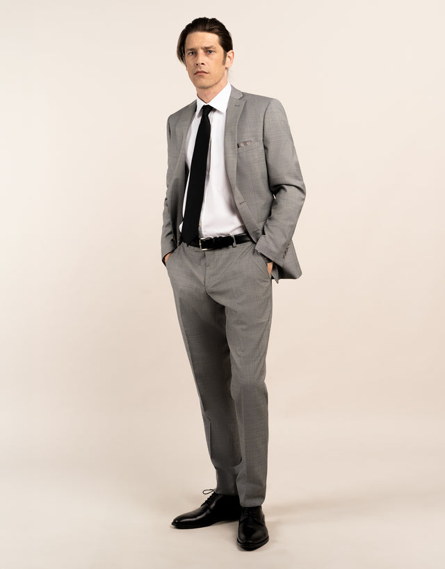 Fresh Light Grey Two Piece Suit