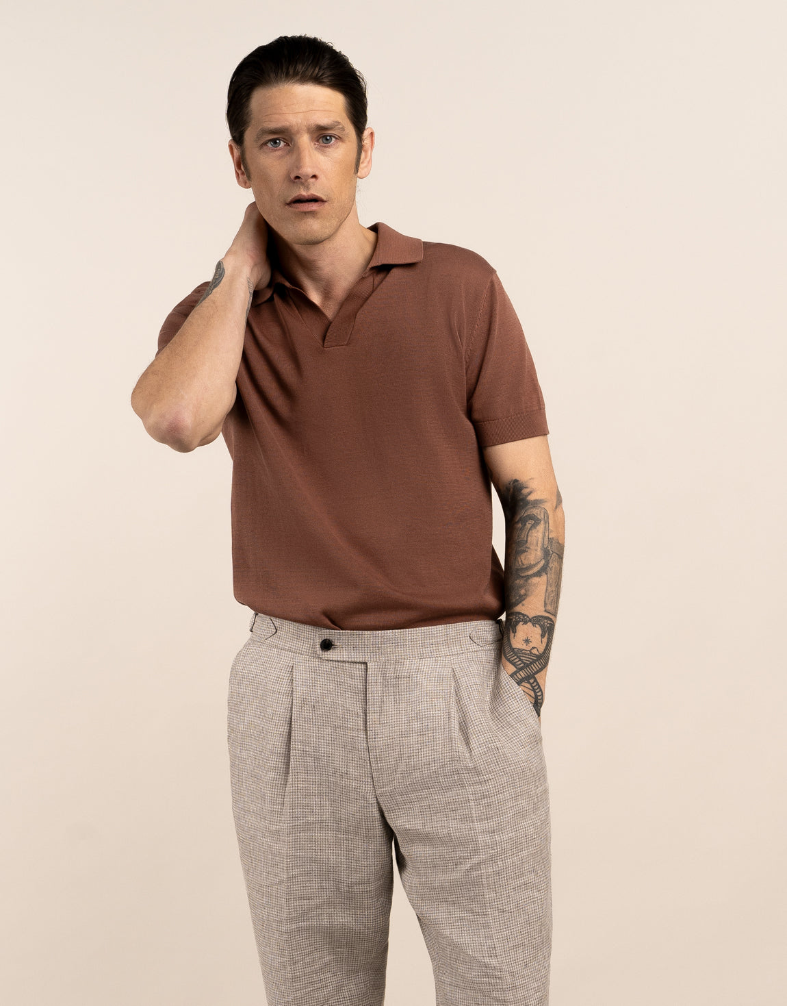 Vinnie is 185cm wearing size M