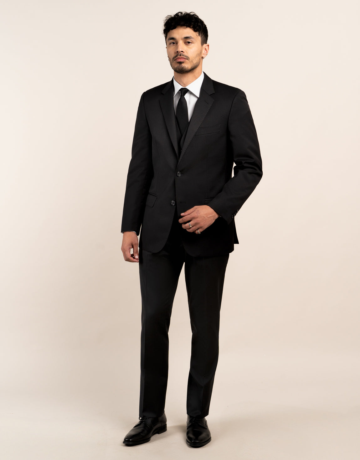 Hire Curtis Black Waistcoat