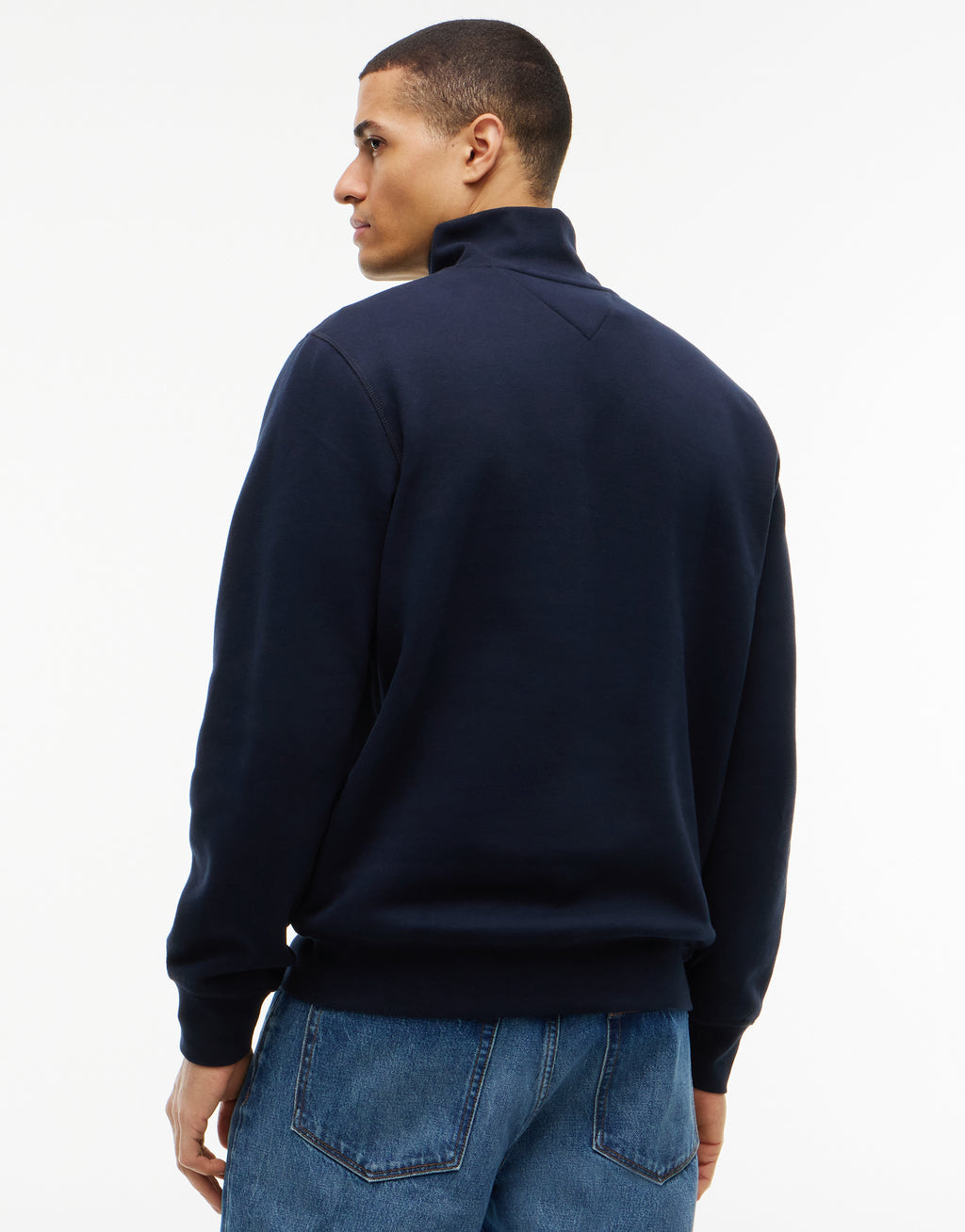 Tommy Hilfiger Essential Navy Blue Fleece 1/4 Zip