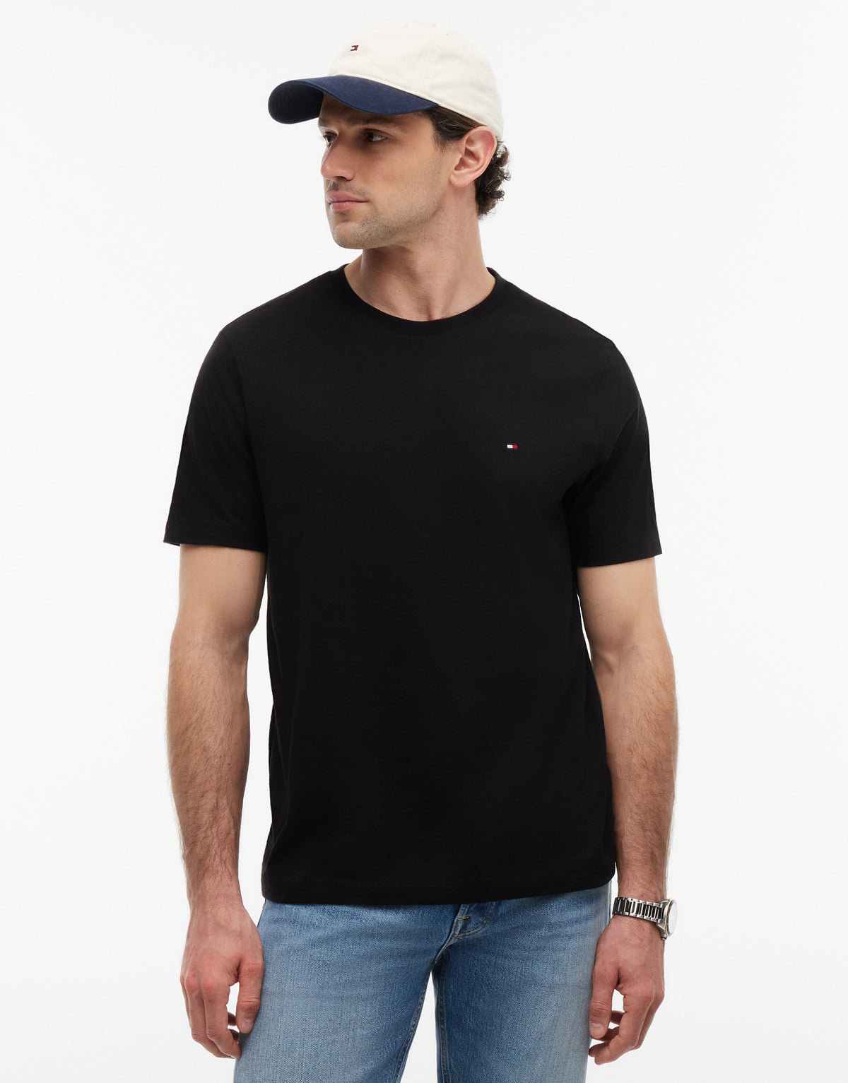 Tommy Hilfiger Essential Regular Fit Solid Black T-Shirt