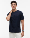 Tommy Hilfiger Essential Regular Fit Solid Navy Blue T-Shirt