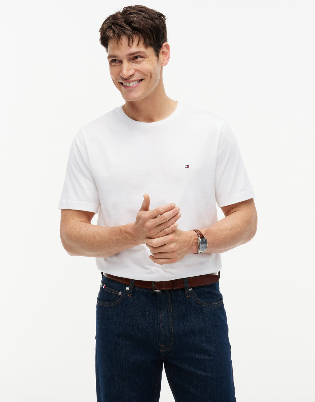 Tommy Hilfiger Essential Regular Fit Solid White T-Shirt