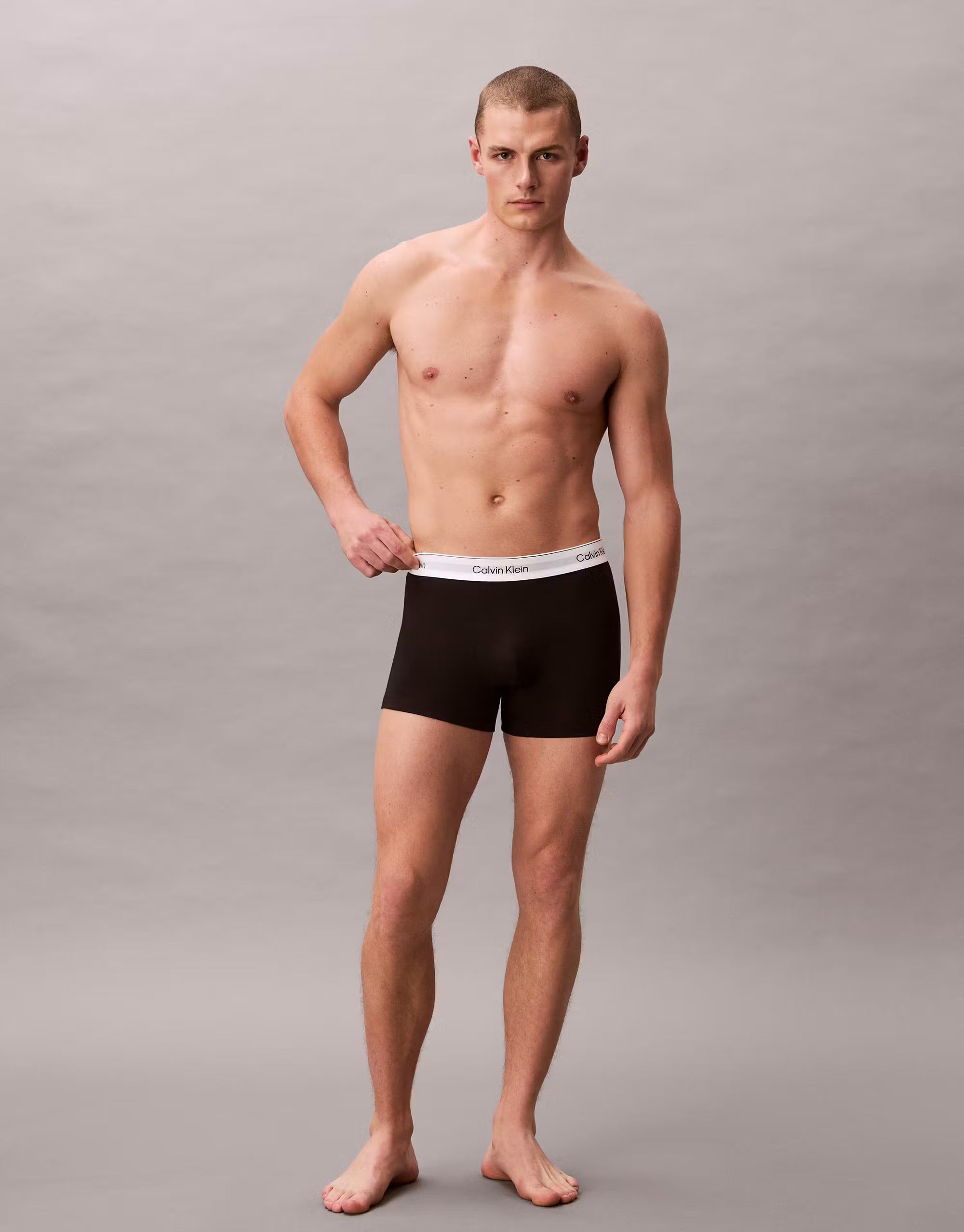 Calvin Klein Icon Cotton Stretch 3pk Black Trunks