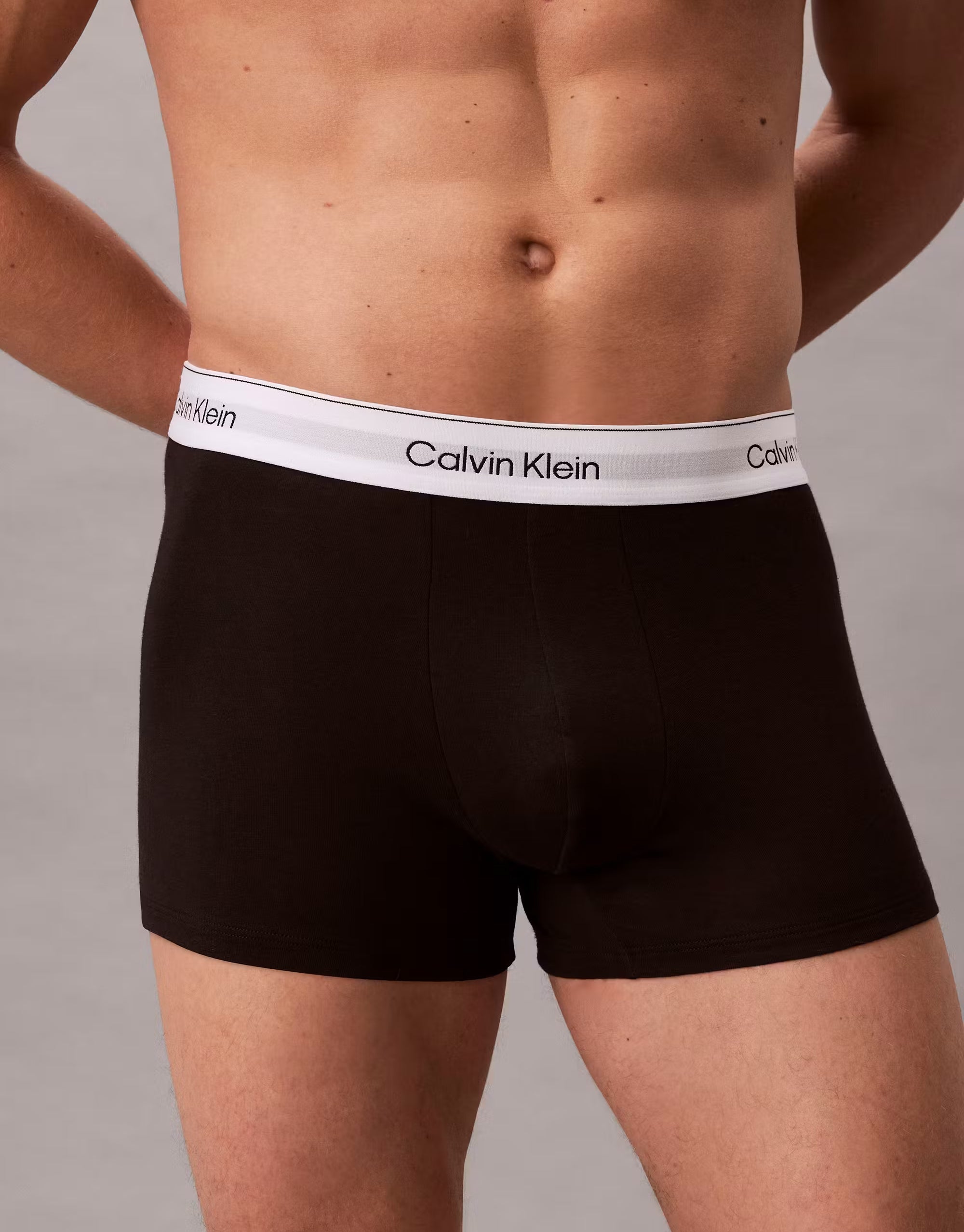 Calvin Klein Icon Cotton Stretch 3pk Black Trunks