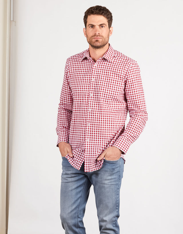 Sinatra Red Gingham Shirt