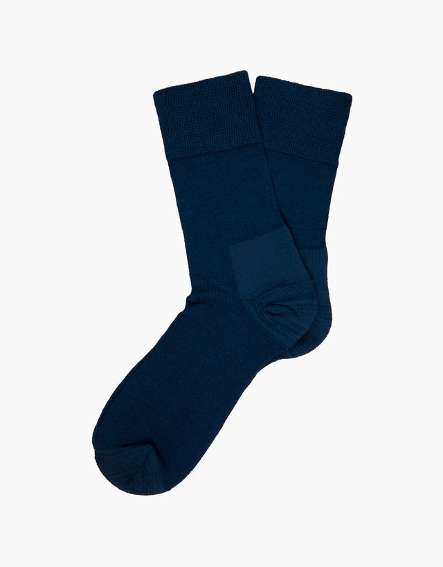 Merino Navy Boot Sock