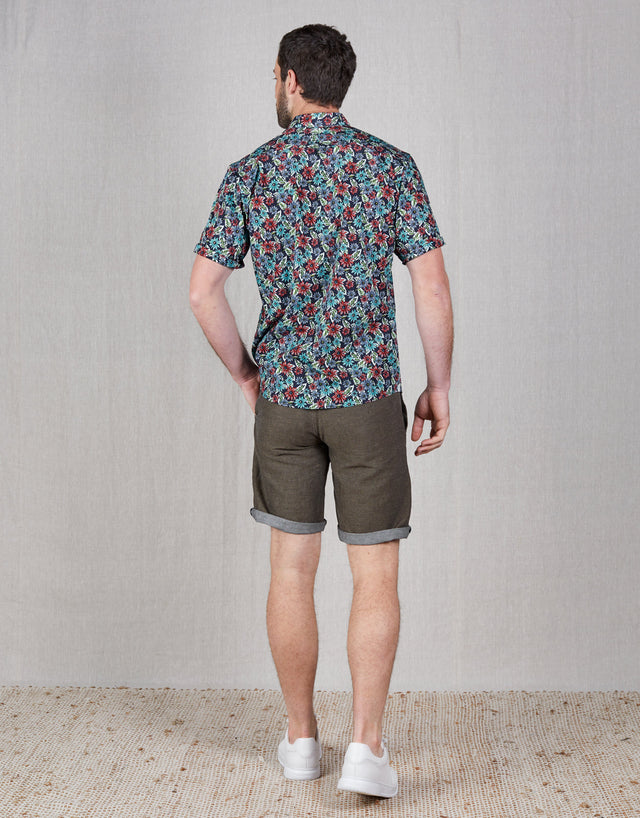 Island Brown Birdseye Shorts