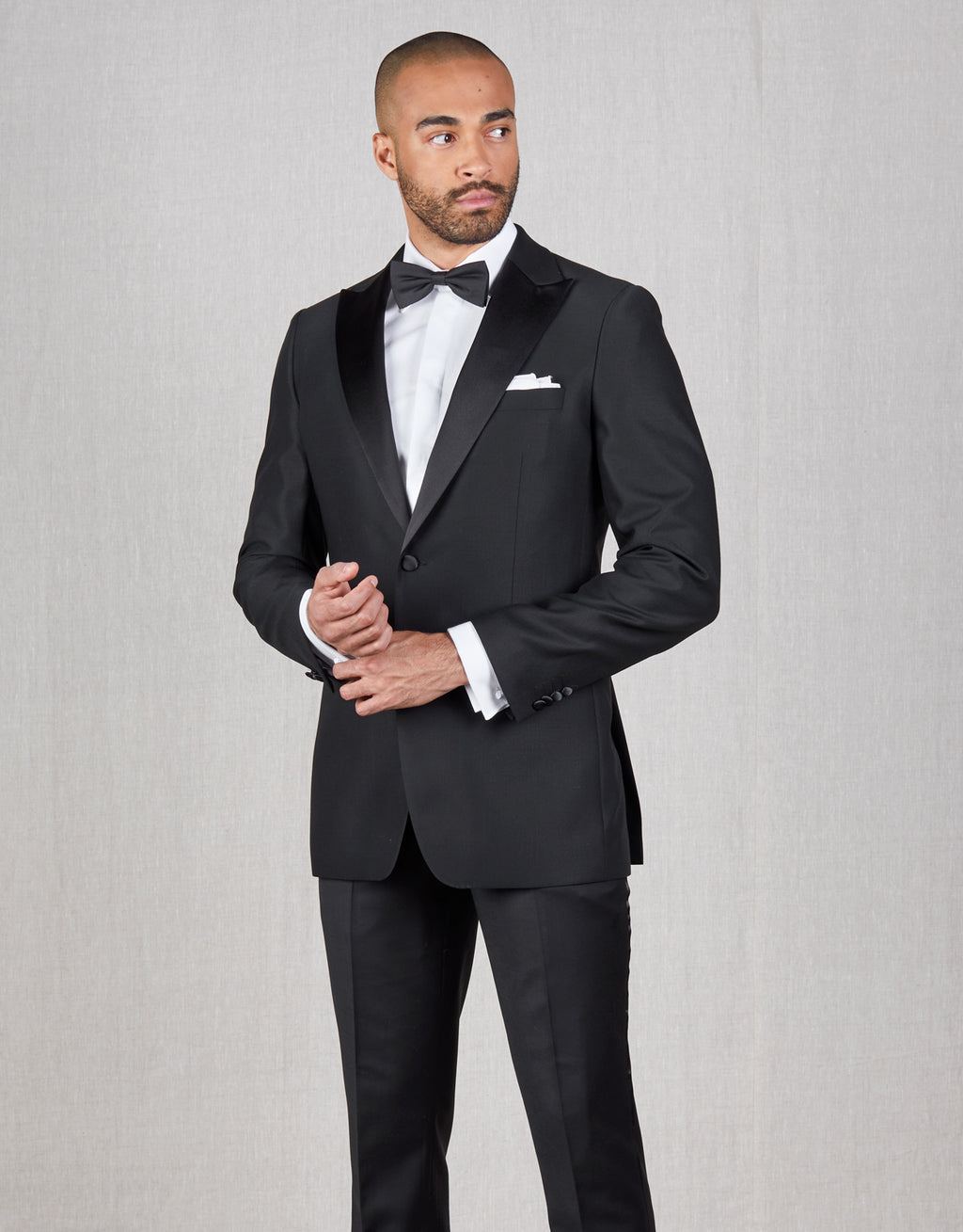 Don is 190cm wearing size 100 Tall jacket & 88 Regular trouser