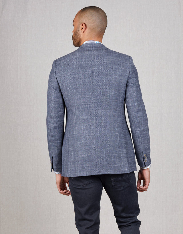 Hawker Blue Textured Blazer