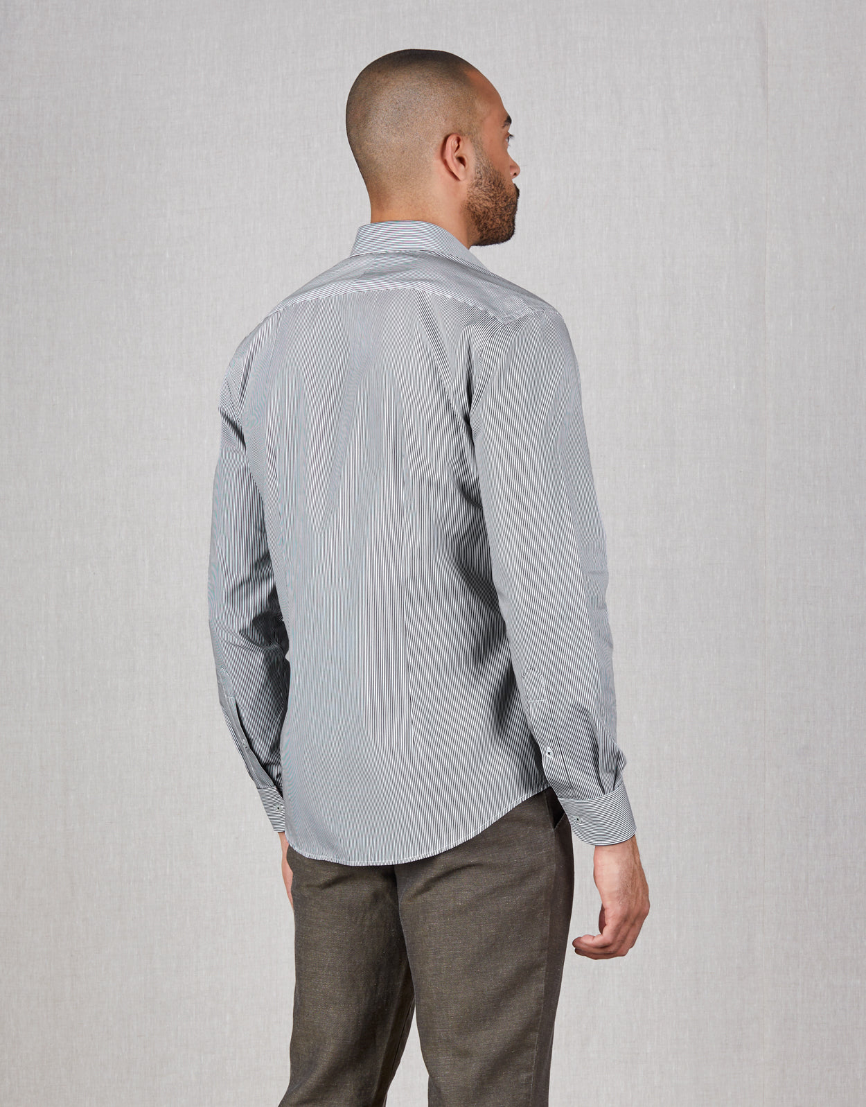 Banks Black Pencil Stripe Shirt