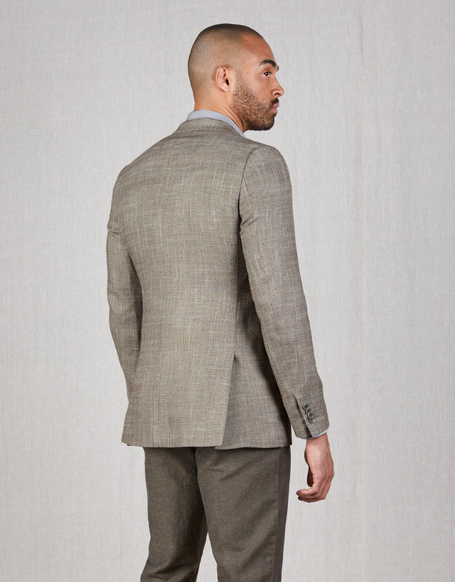 Hawker Light Brown Textured Blazer