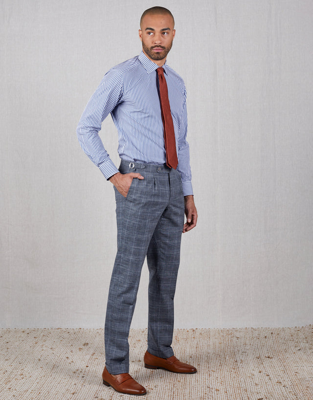 Whetu Blue & Beige Check Suit