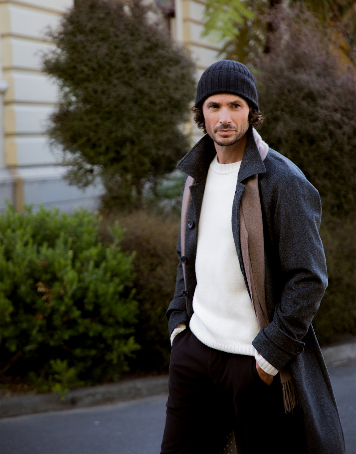 Ngawi Grey Ribbed Beanie