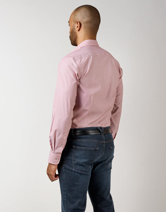 Barbican Red Micro-Stripe Shirt